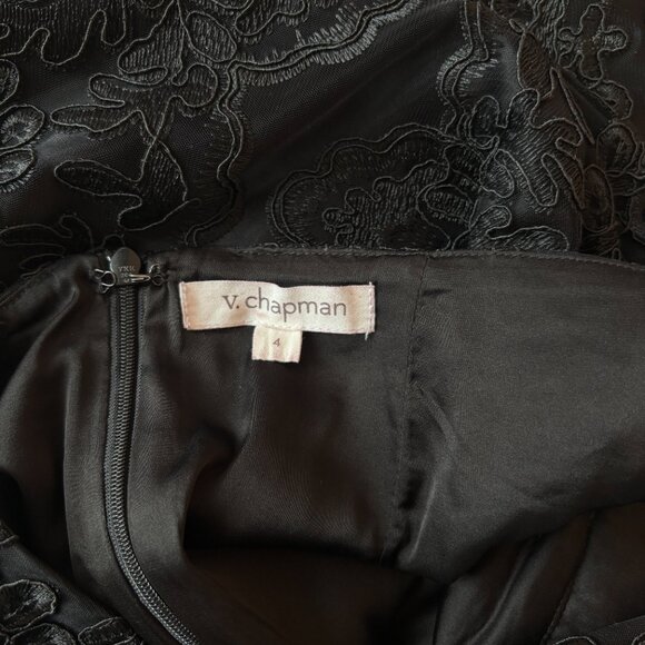 V. Chapman the Olivia Dress in Black - Picture 8 of 8